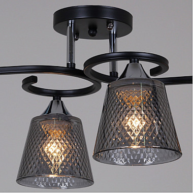 Потолочная люстра 06089-0.3-04 BK+CR
