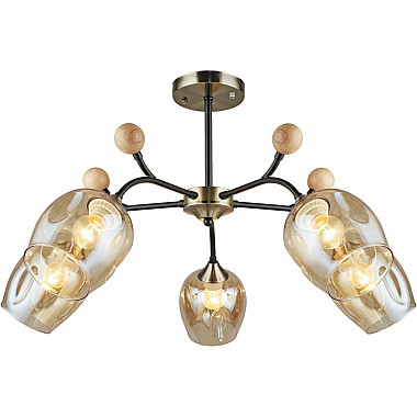 Потолочная люстра 02009-0.3-05 AB+BK