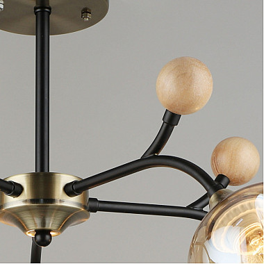 Потолочная люстра 02009-0.3-05 AB+BK