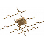 Потолочная люстра Molecular MX18001067-10A gold