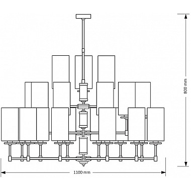 Потолочная люстра Empoli EMP-ZW-12+6+3(ZM)