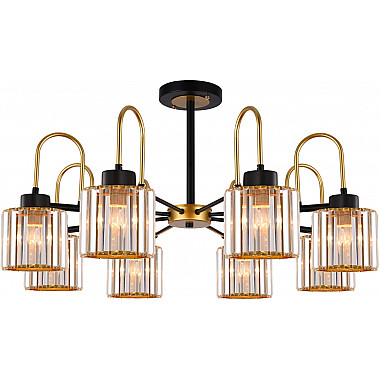 Потолочная люстра IL1305-8CPA-29 BK GD