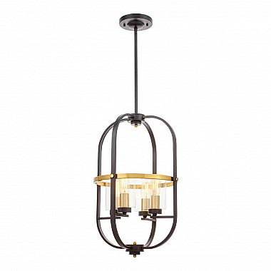 Подвесная люстра Lumina Deco Monterey LDP 1141-4 BK+MD