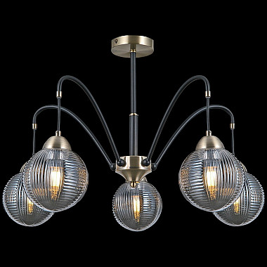 Потолочная люстра IL0433-5PSQ-79 BK AB