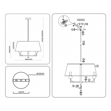 Потолочная люстра High Light LH75150