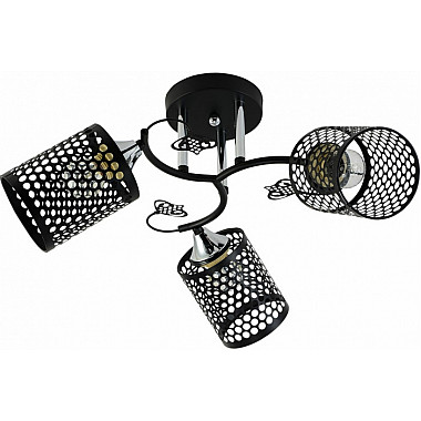 Потолочная люстра 11320-0.3-03 BK+CR