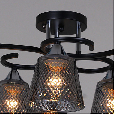 Потолочная люстра 06089-0.3-06 BK+CR