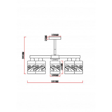 Потолочная люстра Olivia MR1821-5C