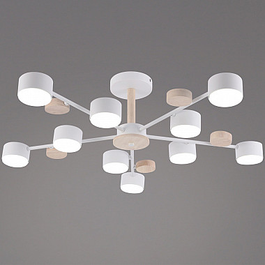 Потолочная люстра 03758-0.3-10 WT+WOOD GX53