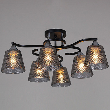 Потолочная люстра 06089-0.3-06 BK+CR