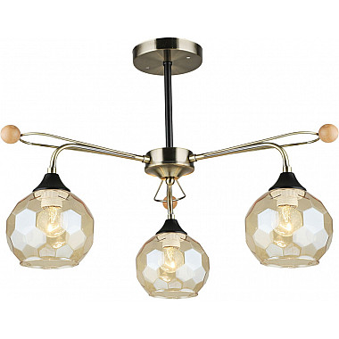 Потолочная люстра 02018-0.3-03 AB+BK