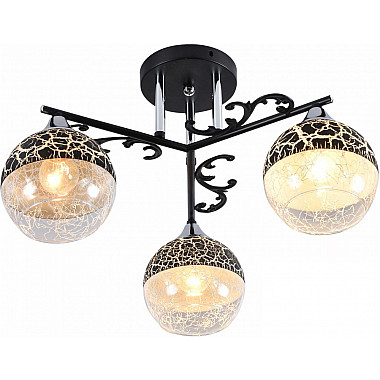 Потолочная люстра 01277-0.3-03B BK+CR