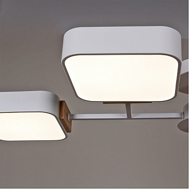 Потолочная люстра 03363-0.3-04 WH+WOOD