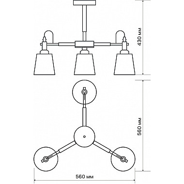 Потолочная люстра Volante 52447 2