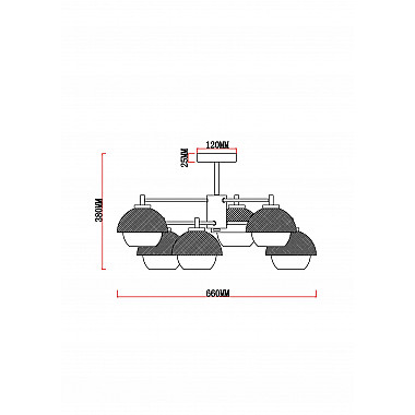 Потолочная люстра Hloya MR1781-6