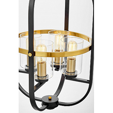 Подвесная люстра Lumina Deco Monterey LDP 1141-4 BK+MD