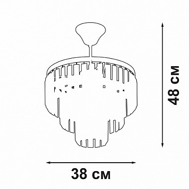 Потолочная люстра V5825-8/4PL