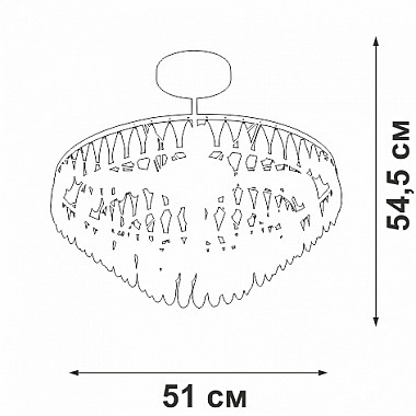 Потолочная люстра V5352-1/5PL