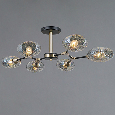 Потолочная люстра IL0272-6CSQ-25 BK AB TRENTO