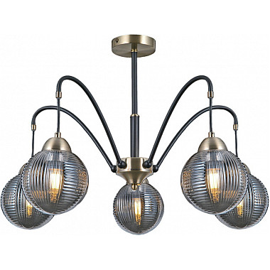 Потолочная люстра IL0433-5PSQ-79 BK AB