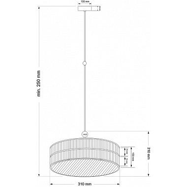 Потолочная люстра Lavone LAV-ZW-3(P)310-2/R