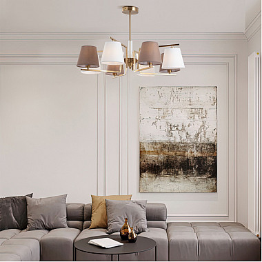 Потолочная люстра Ozark 60149/8 латунь Smart