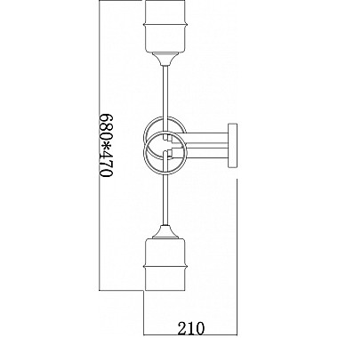 Потолочная люстра Mondrian 699/4P