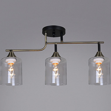 Потолочная люстра 02312-0.3-03 AB+BK