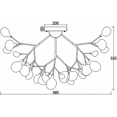 Потолочная люстра Florencia FR5049CL-36W1