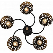 Потолочная люстра 01515-0.3-05 BK+WOOD