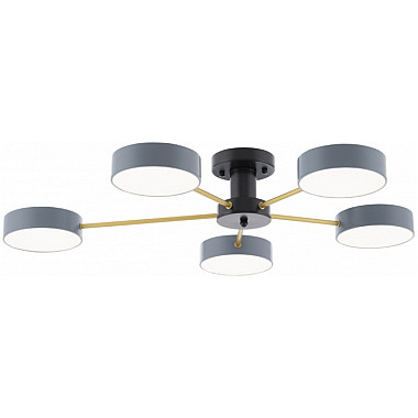 Потолочная люстра Ferrara 252006/5 Bk/Gr