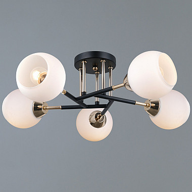 Потолочная люстра IL0689-5CSQ-24 BK FGD LIBRA