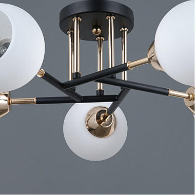 Потолочная люстра IL0689-5CSQ-24 BK FGD LIBRA