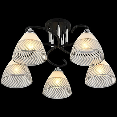 Потолочная люстра 11391-0.3-05B BK+CR