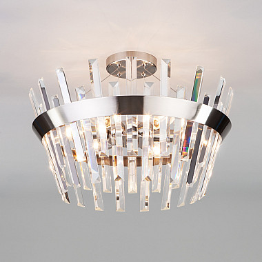 Потолочная люстра Steccato 10111/5 сатин-никель Smart