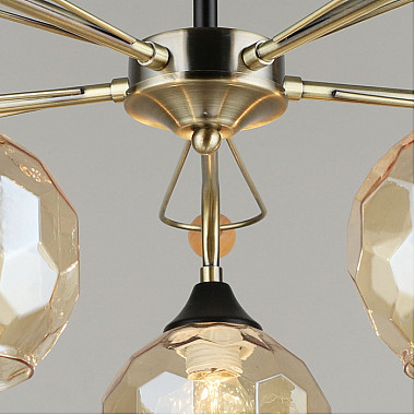 Потолочная люстра 02018-0.3-05 AB+BK