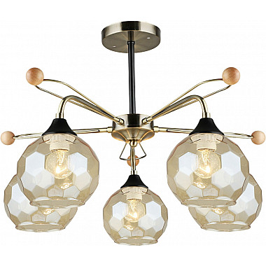 Потолочная люстра 02018-0.3-05 AB+BK