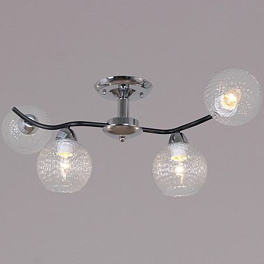 Потолочная люстра 07624-0.3-04 CR+BK