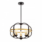 Подвесная люстра Lumina Deco Monterey LDP 1141-5 BK+MD