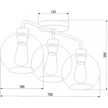 Потолочная люстра Bari 4020 Bari