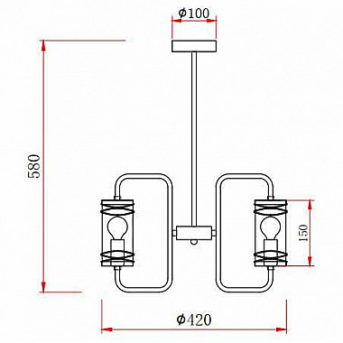 Подвесная люстра Rivoli Akanta 5061-303 Б0047355