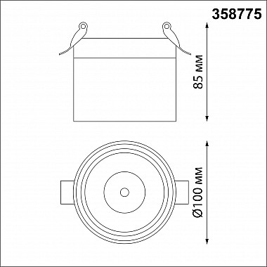 Встраиваемый светодиодный спот Novotech Groda 358775