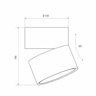 Светодиодный спот Elektrostandard Klips DLR031 15W 4200K 3100 белый матовый/золото 4690389152771