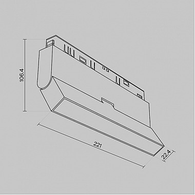 Трековый светильник Basis Rot TR036-4-12WTW-DD-B