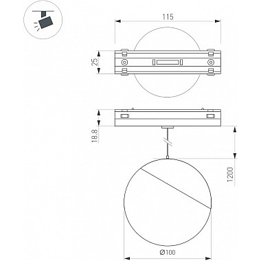 Трековый светильник MAG-VIBE 044815