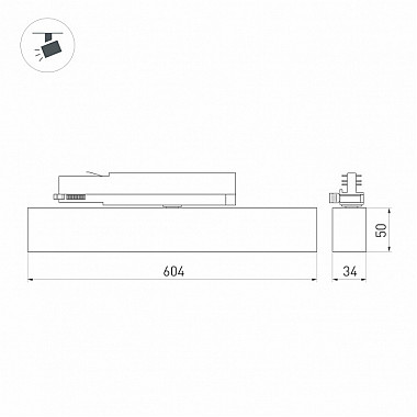 Трековый светильник FLAT 033697(1)