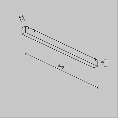 Трековый светильник Basis TR129B-24W3K-W