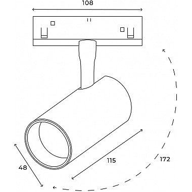 Трековый светильник ElDeko HSBL_0077