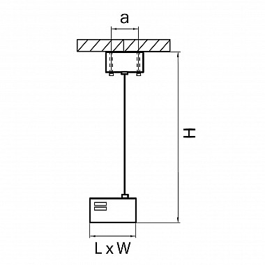 Питание подвесное Lightstar Barra 504297