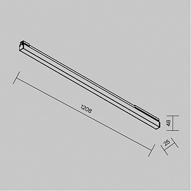 Трековый светильник Basis O-TR02-1-S-30WB4K